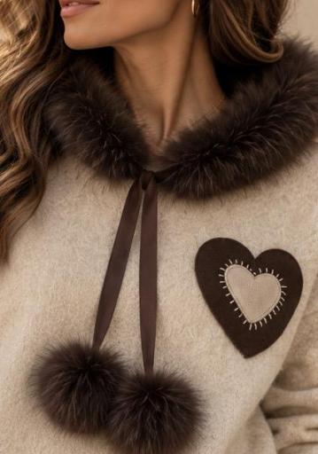 Jersey Capucha Pelo Beige [3]