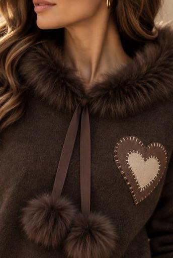Jersey Capucha Pelo Chocolate [2]
