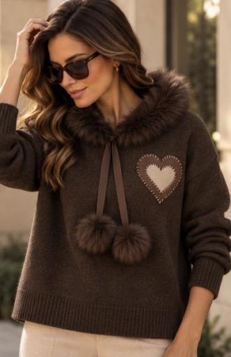 Jersey Capucha Pelo Chocolate [3]
