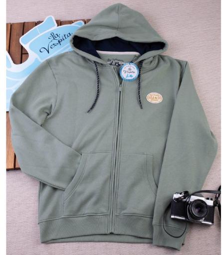 Sudadera Cremallera Manzana La Vespita