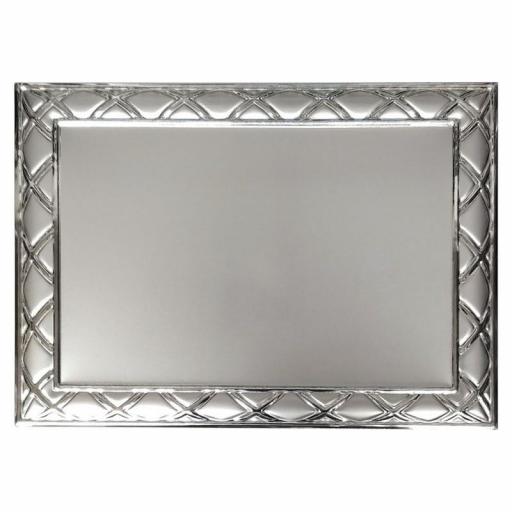 Placa Cristal en Base en Madera Nogal con Placa Aluminio Plateada de 13x18 [1]