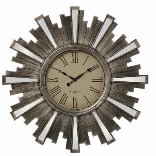 Reloj Pared Resina Plateado 57.5 cm [2]