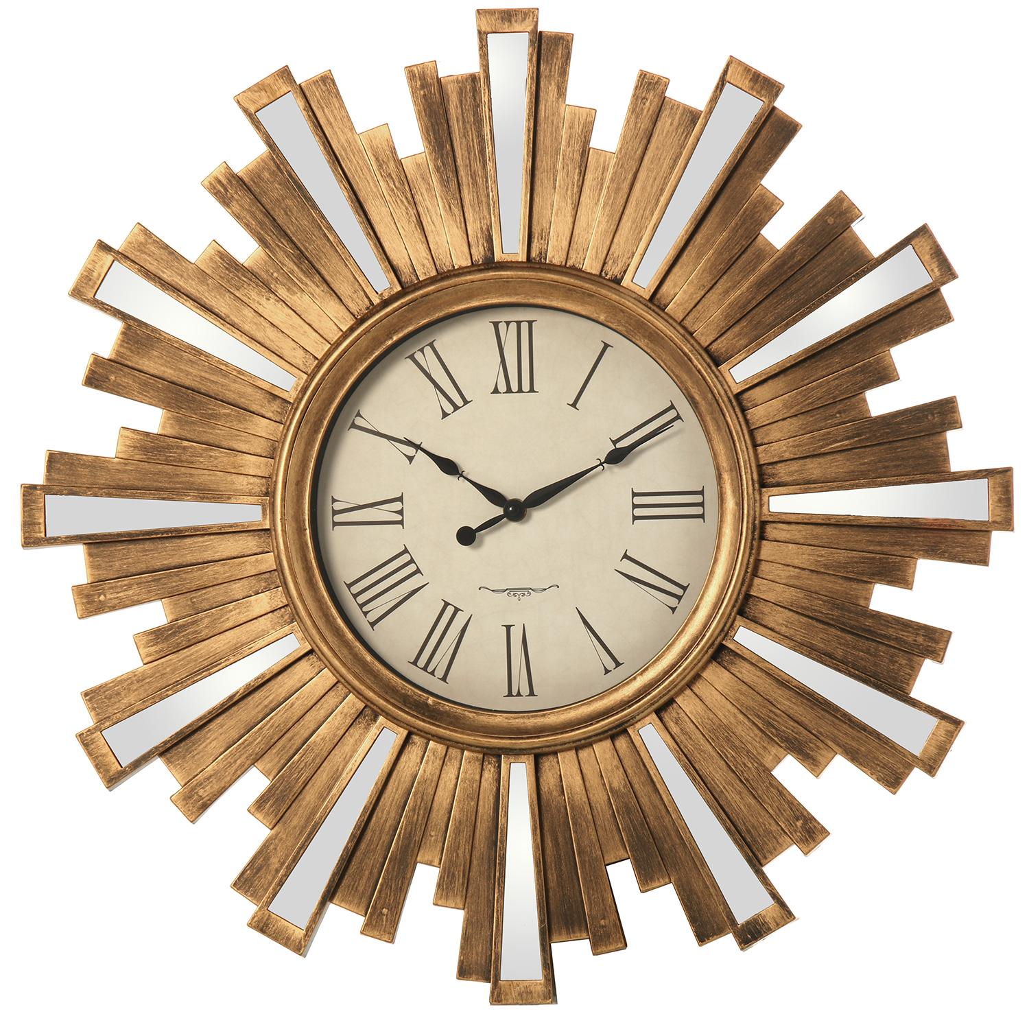 Reloj Pared Resina Dorado 57.5 cm