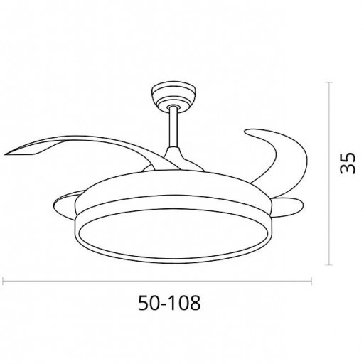 Ventilador Retráctil DC Blanco Quebec Inteligente [2]