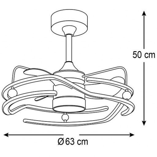 Ventilador Alison blanco Motor DC [4]