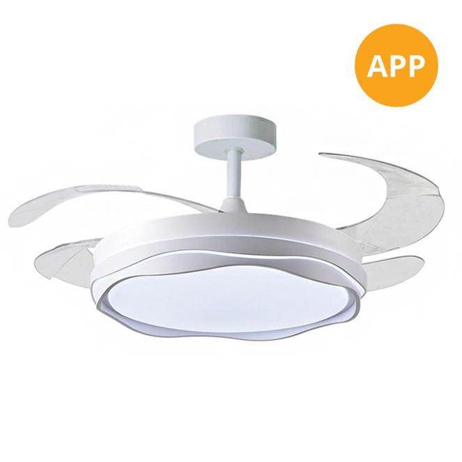 Ventilador Retráctil DC Creta blanco APP