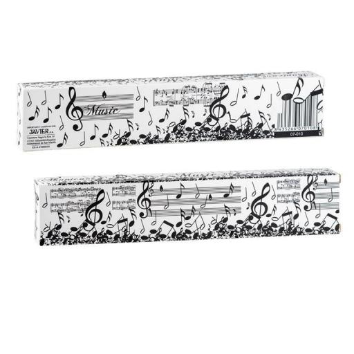 Abanico Música Blanco y Negro [2]