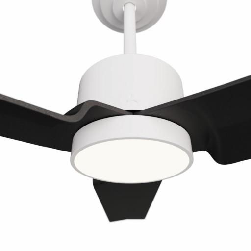 Ventilador DC Anne Blanco Aspas Negras Led [1]