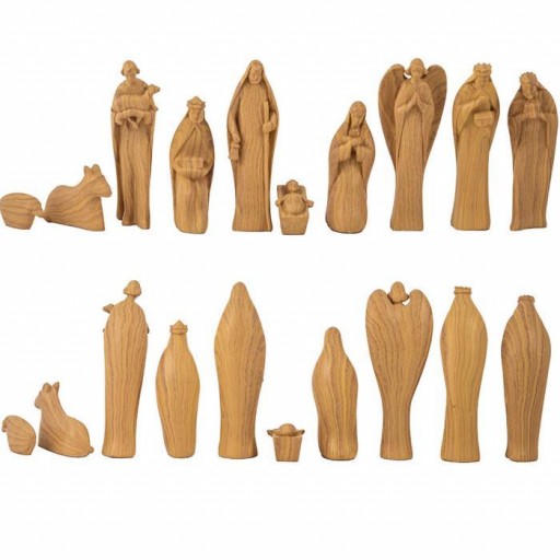 Belén Misterio 14 cm de 10 piezas en madera [1]