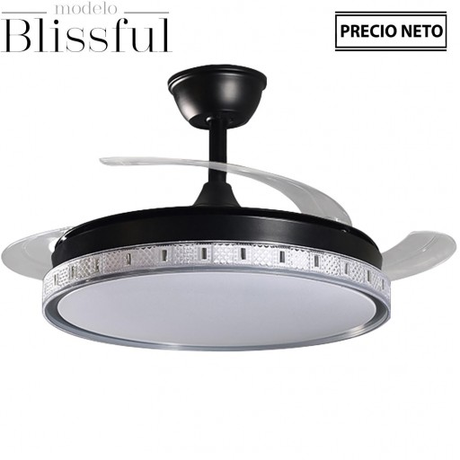 Ventilador Retráctil DC Blissful Negro