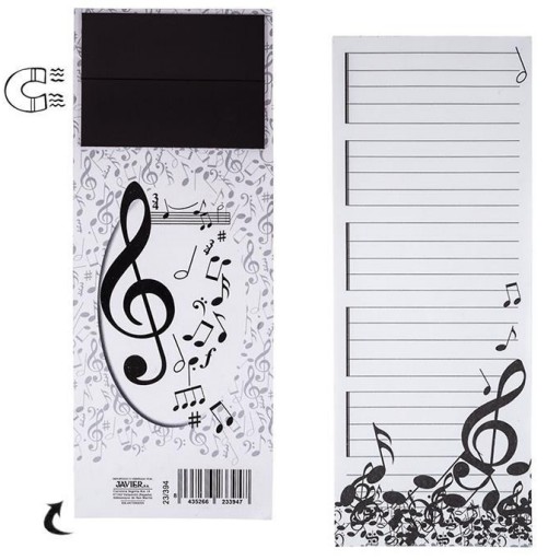Block notas Música blanco y Negro con Espátula Cocina [1]