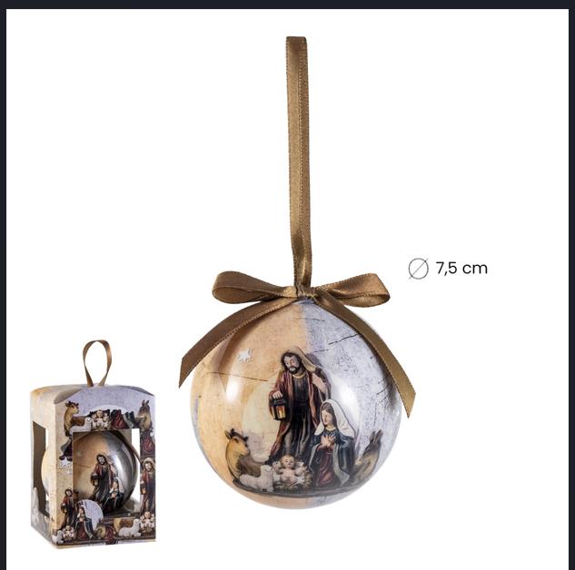 Bola Árbol Navidad Belén Clásico