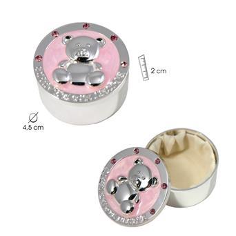 caja-diente-leche-osito-esmalte-rosa-redonda-plateada-5-cristalitos-interior-forrado-grabado-javier-16-331-lomejorsg.jpg