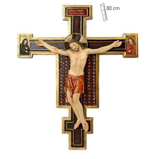 Crucifijo con Granate de 30 cm