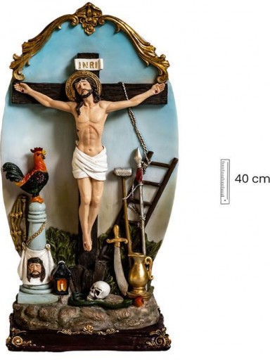 Crucifijo con Cristo Justo Juez de 40 cm sobremesa