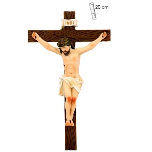 Crucifijo Pared Resina 20 cm [0]