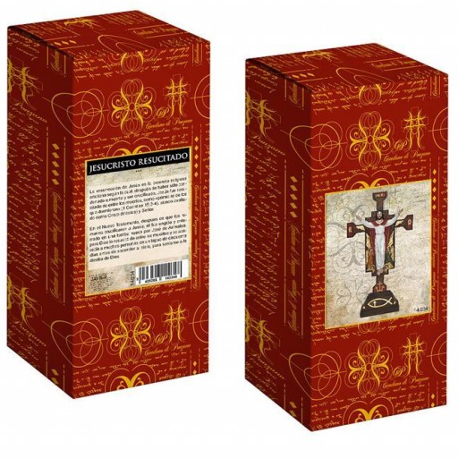 Crucifijo con Cristo brazos abiertos de 30 cm sobremesa [2]