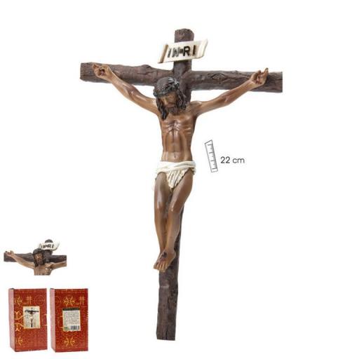 Crucifijo Cristo de la Buena Muerte  22 cm Pared