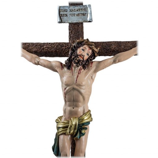 Crucifijo Jesucristo ojos abiertos de 50 cm [1]