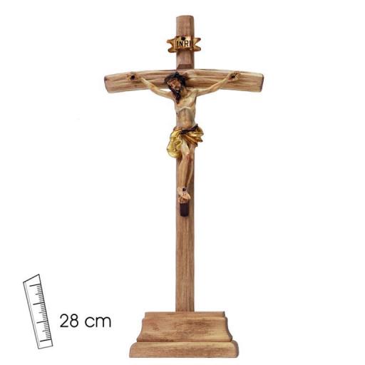 Crucifijo Cruz Madera 28 cm sobremesa