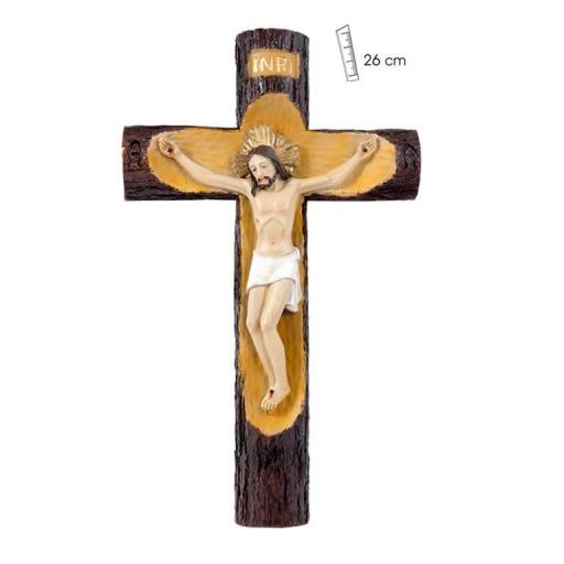 Crucifijo Troncos 26 cm [0]