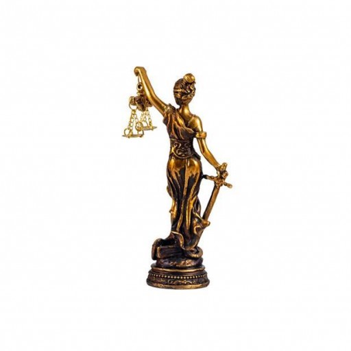 Dama de la Justicia 13cm acabado Bronce [1]