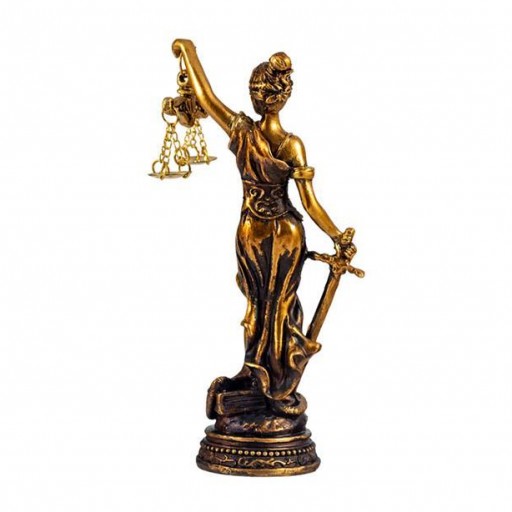 Dama de la Justicia 20cm acabado Bronce [1]