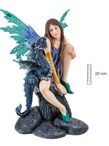 Hada con Dragón de 21 cm [0]