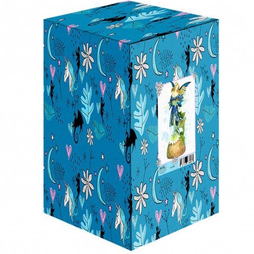 Hada alas Azules con flores y luz de 22 cm [1]