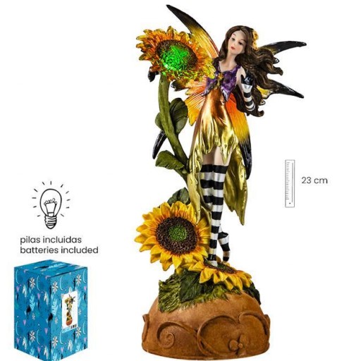 Hada Girasol y luz de 23 cm [0]