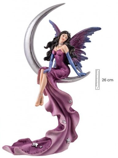 Hada en Luna Rosa de 26 cm [0]
