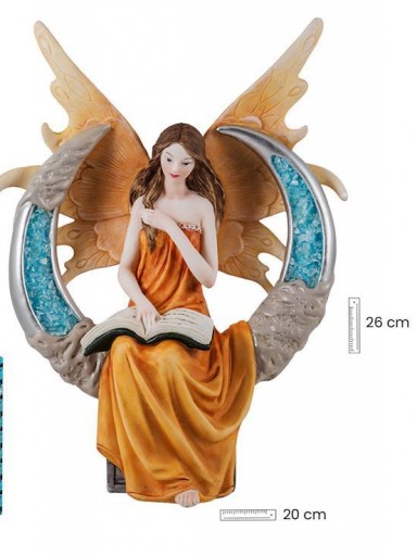 Hada Naranja en Luna azul de 26 cm [0]