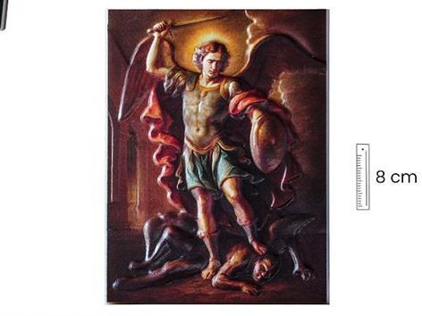 Imán Arcángel San Miguel en relieve [0]