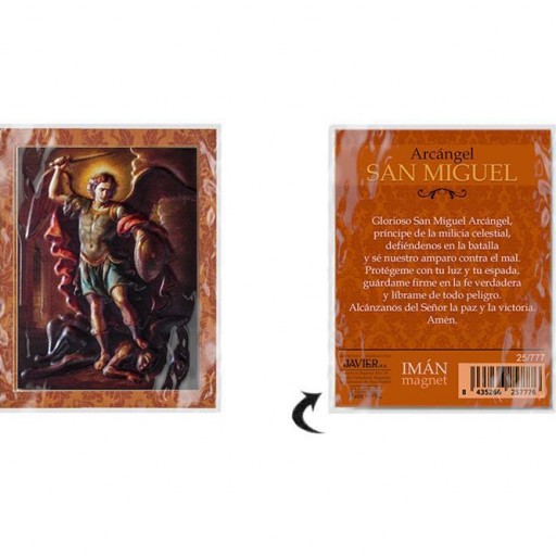 Imán Arcángel San Miguel en relieve [2]