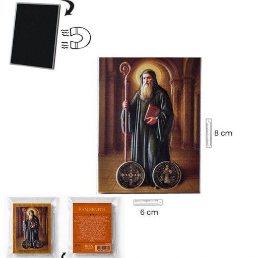 Imán San Benito en relieve [3]