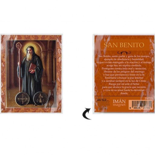 Imán San Benito en relieve [2]