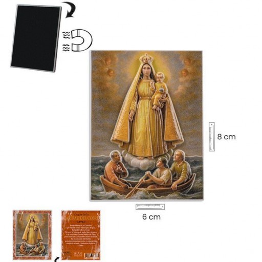 Imán Virgen Caridad del Cobre en relieve [1]