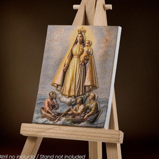 Imán Virgen Caridad del Cobre en relieve [0]