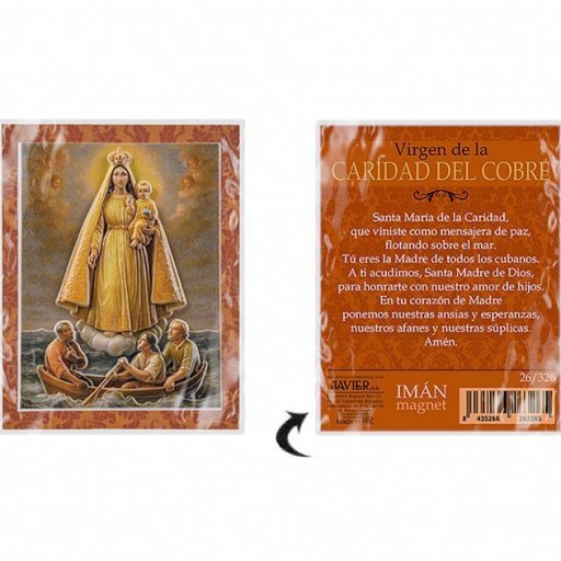 Imán Virgen Caridad del Cobre en relieve [2]
