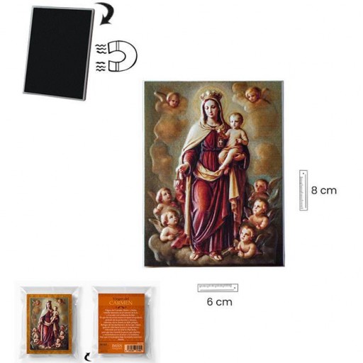 Imán Virgen del Carmen en relieve [3]