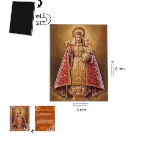 Imán Virgen Covadonga en relieve [1]