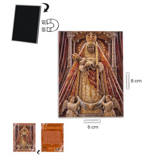 Imán Virgen de la Candelaria en relieve [1]