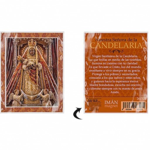Imán Virgen de la Candelaria en relieve [2]