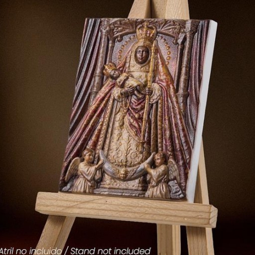 Imán Virgen de la Candelaria en relieve [0]
