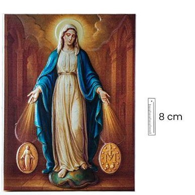 Imán Virgen Milagrosa en relieve [0]