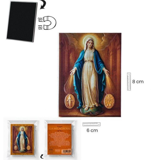 Imán Virgen Milagrosa en relieve [3]