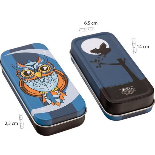 Llavero Búho en lata decorada [2]