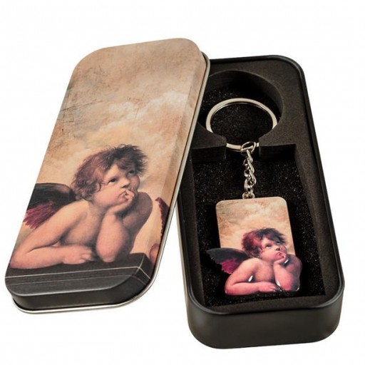 Llavero Ángel de Rafael en Lata decorada [1]