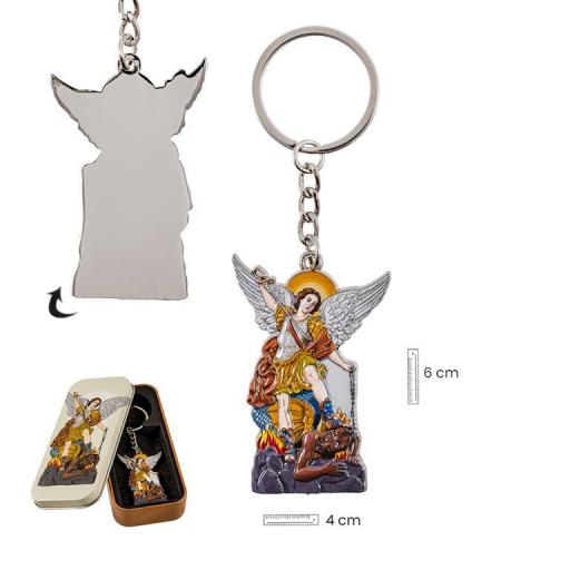Llavero Arcángel San Miguel estuchado [1]