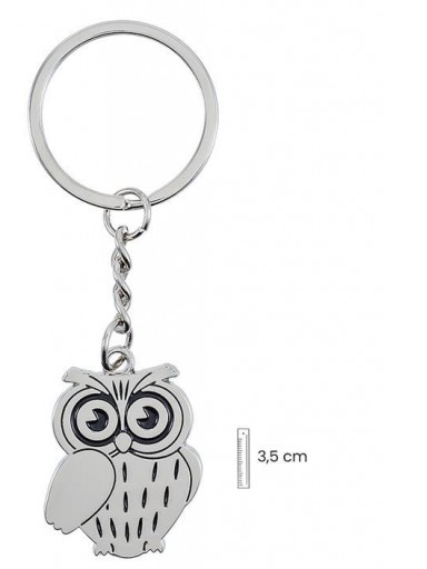 Llavero Búho en lata decorada